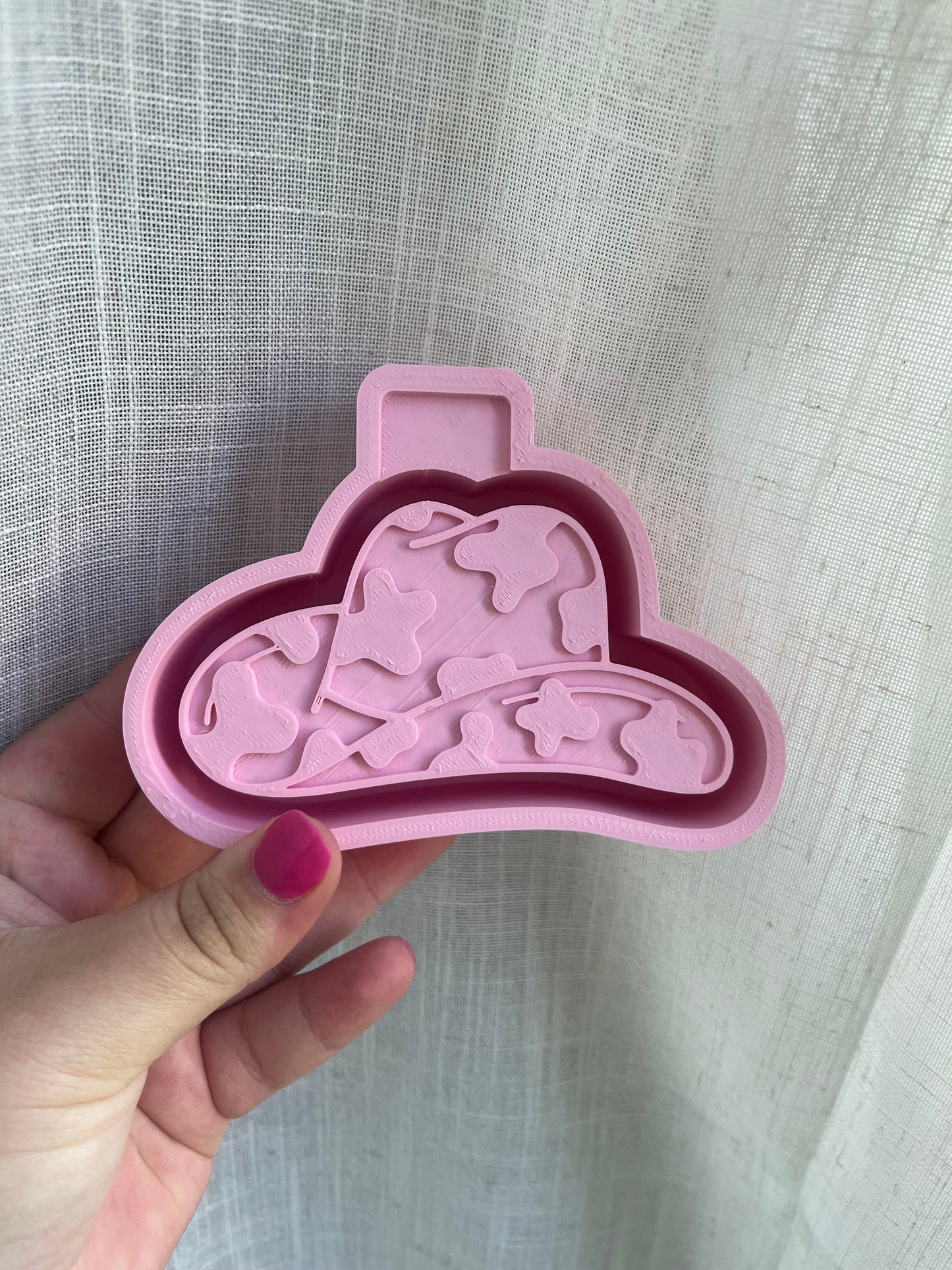 cowprint cowboy hat silicone mold