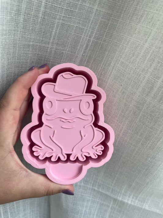 cowboy frog silicone mold