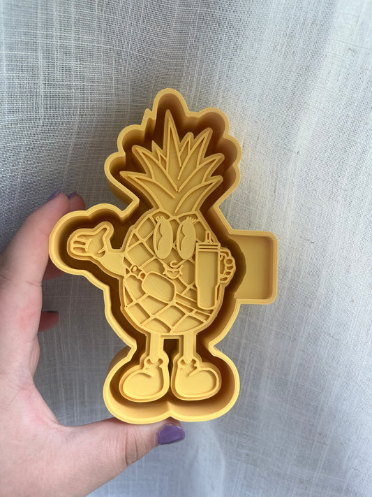 boujee pineapple silicone mold for freshies