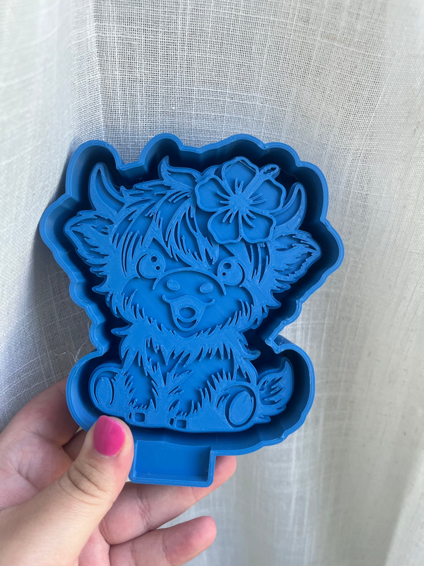 hawaiian cow silicone mold for freshies