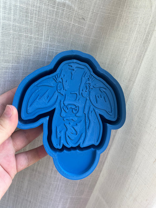 brahman cow silicone mold for freshies