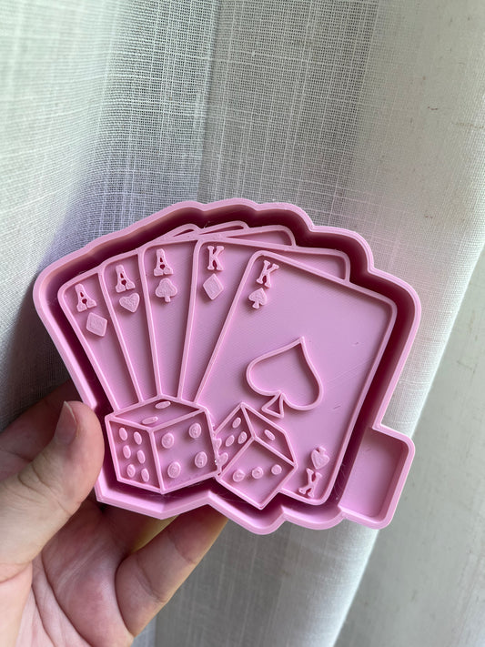 Cards silicone mold for freshies