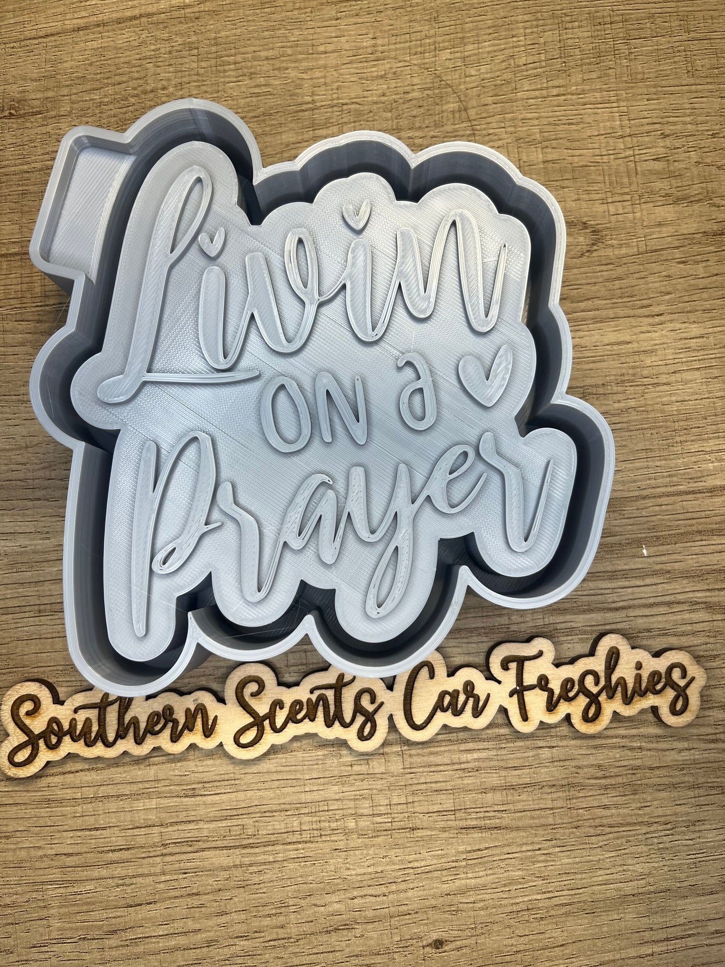 Livin on a prayer silicone mold for freshies