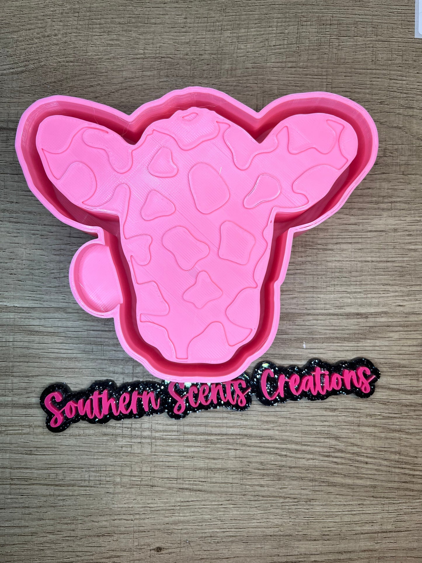 Cowprint cow silicone mold for freshies