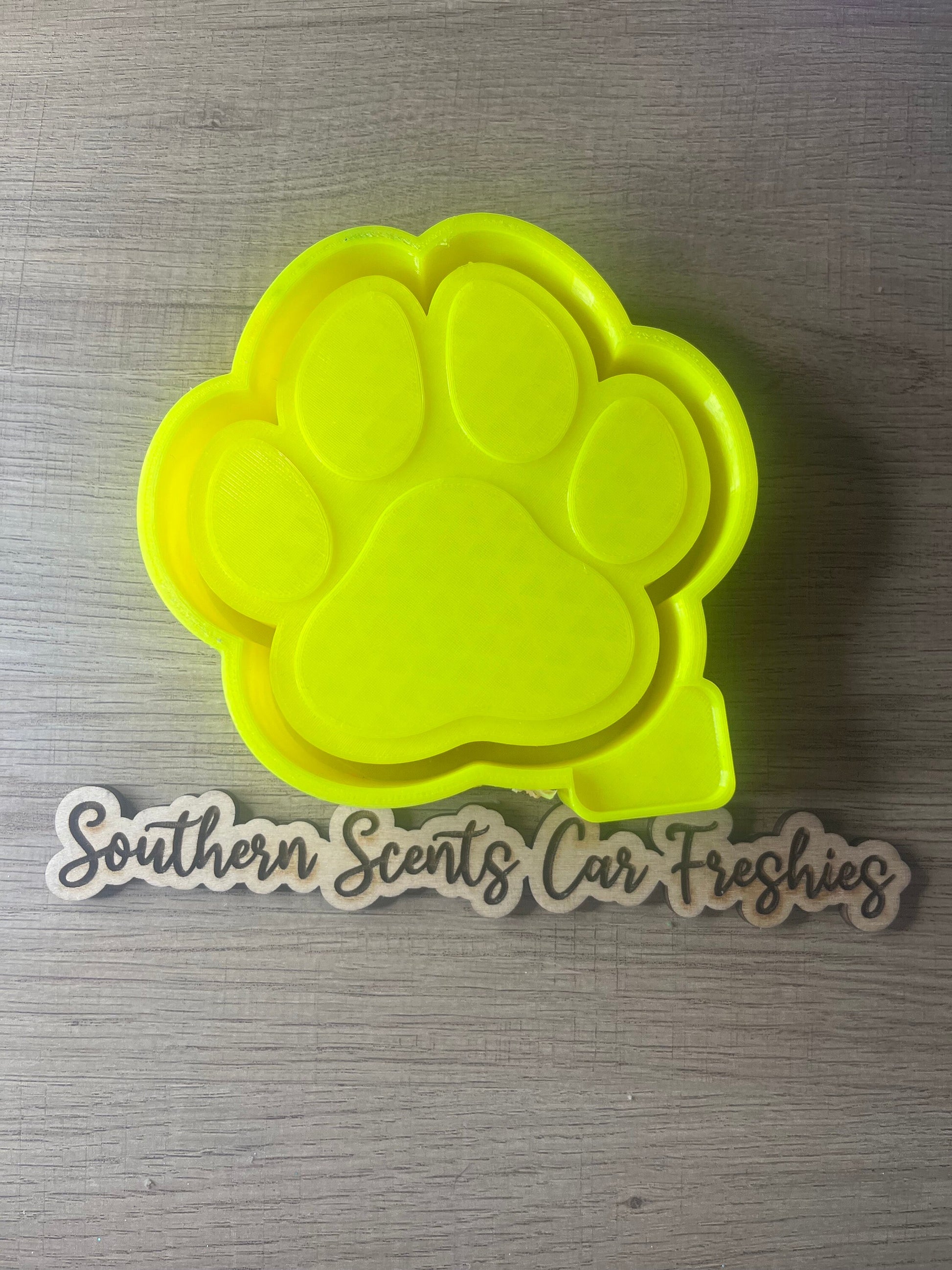 Paw print silicone mold