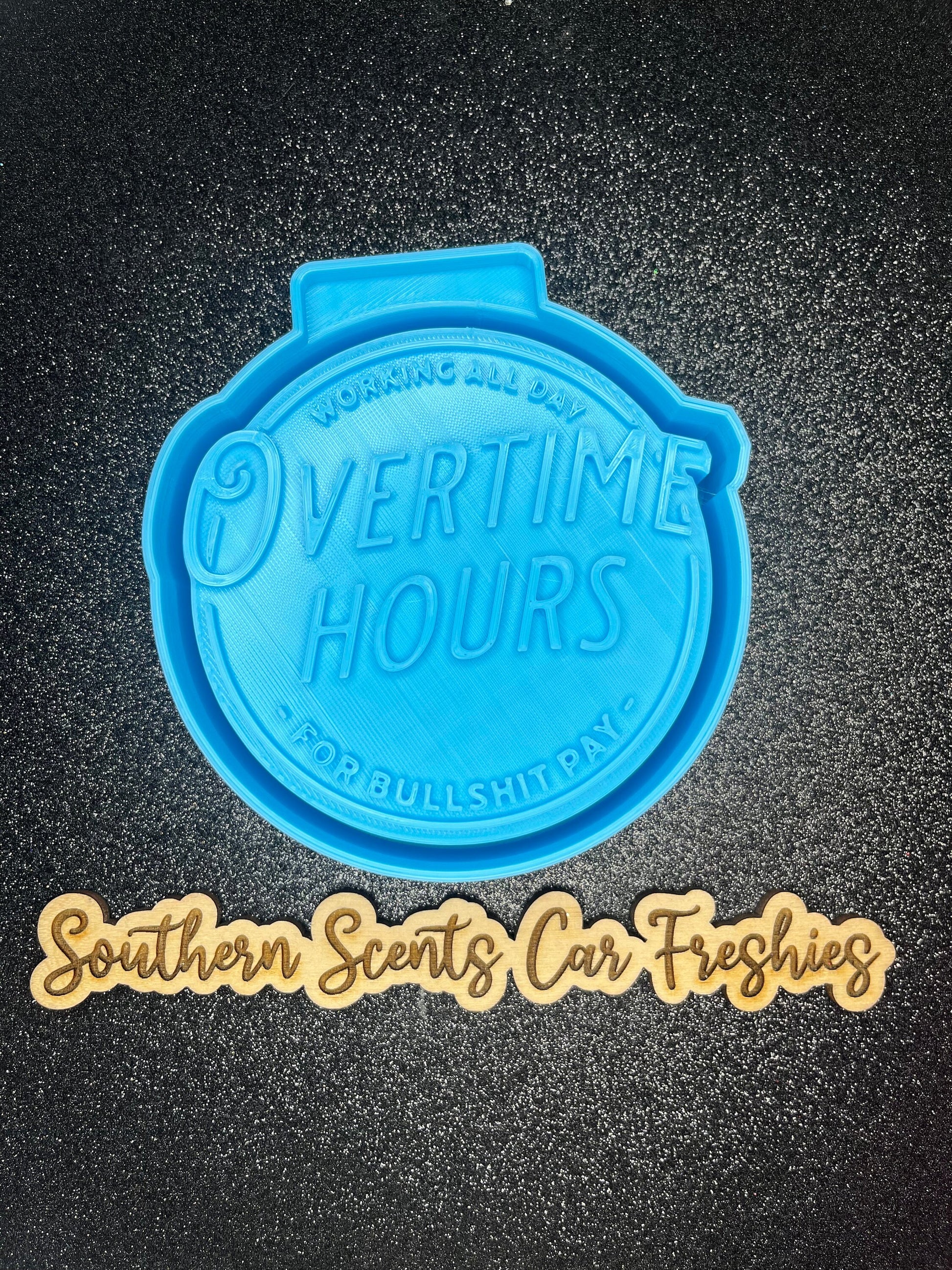 Over time hours silicone mold for freshies