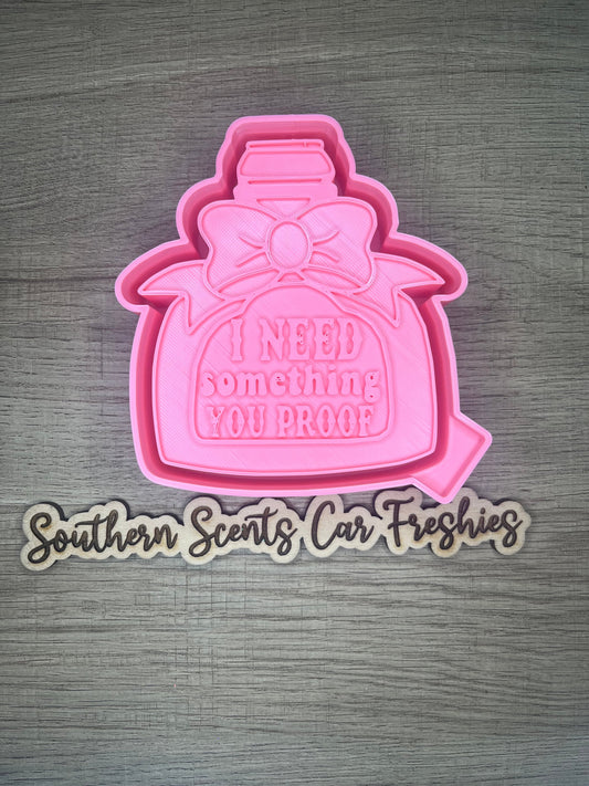 Something you proof bottle silicone mold for freshies