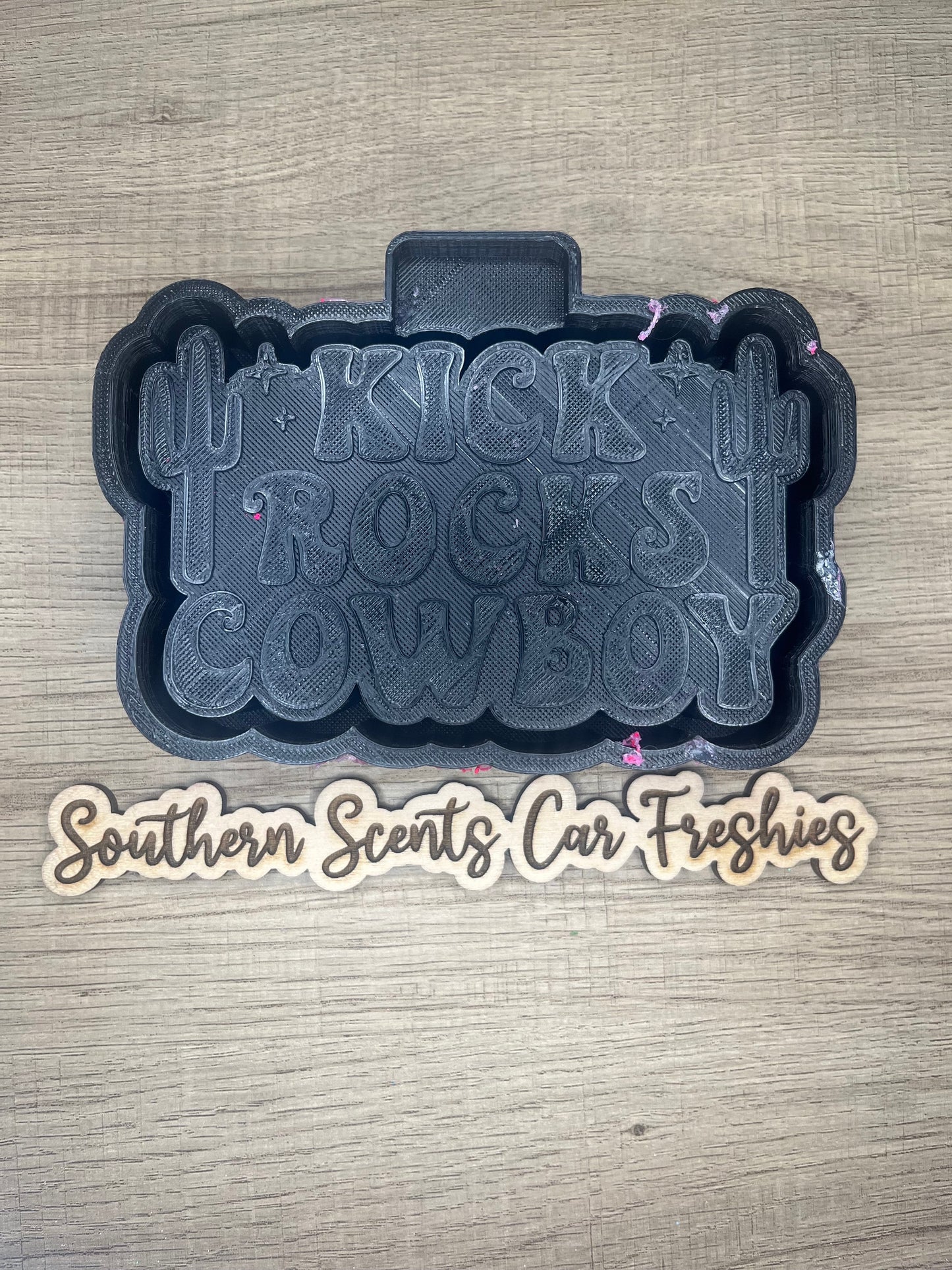 Kick rocks cowboy silicone mold