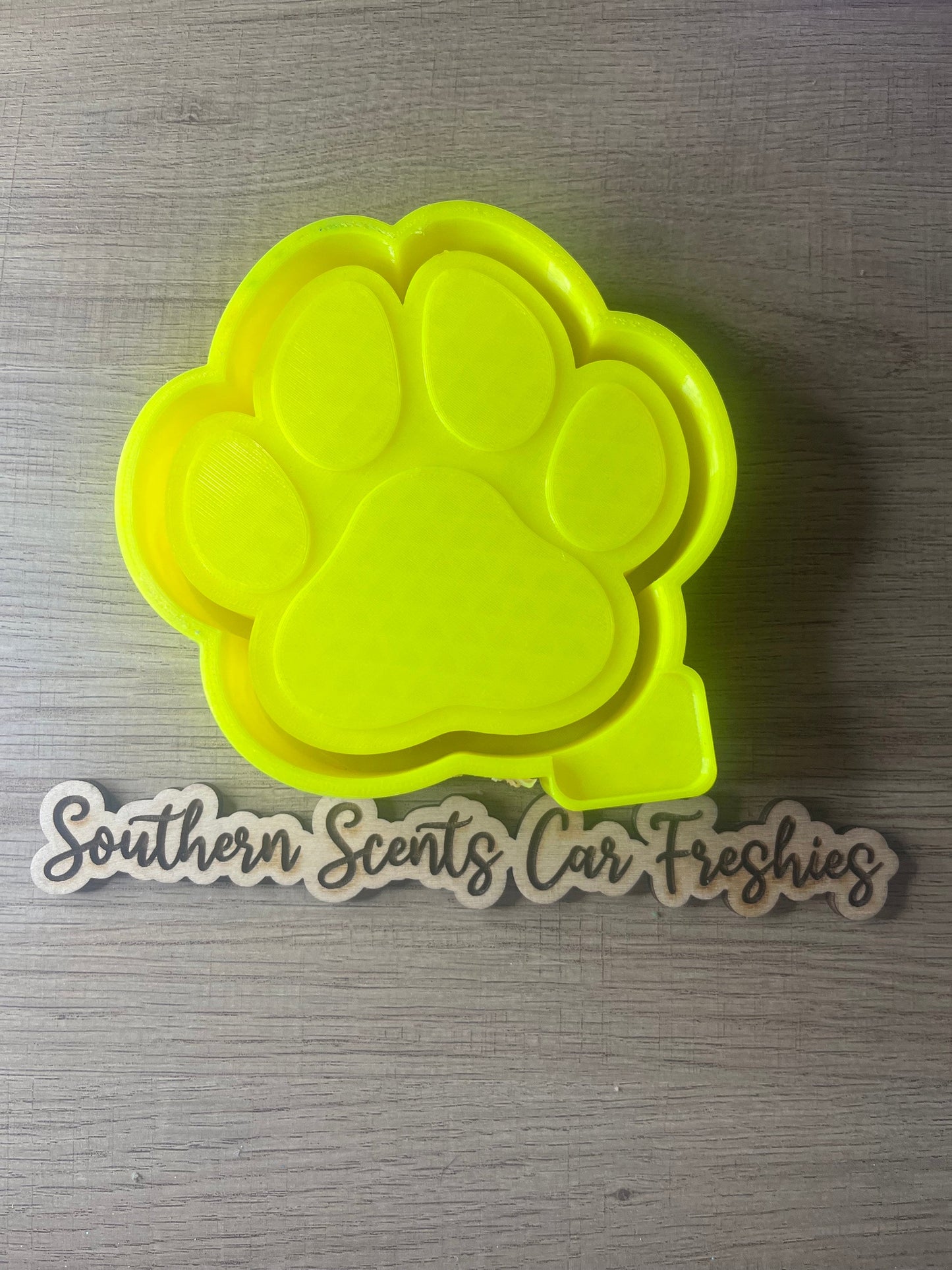 Paw print silicone mold