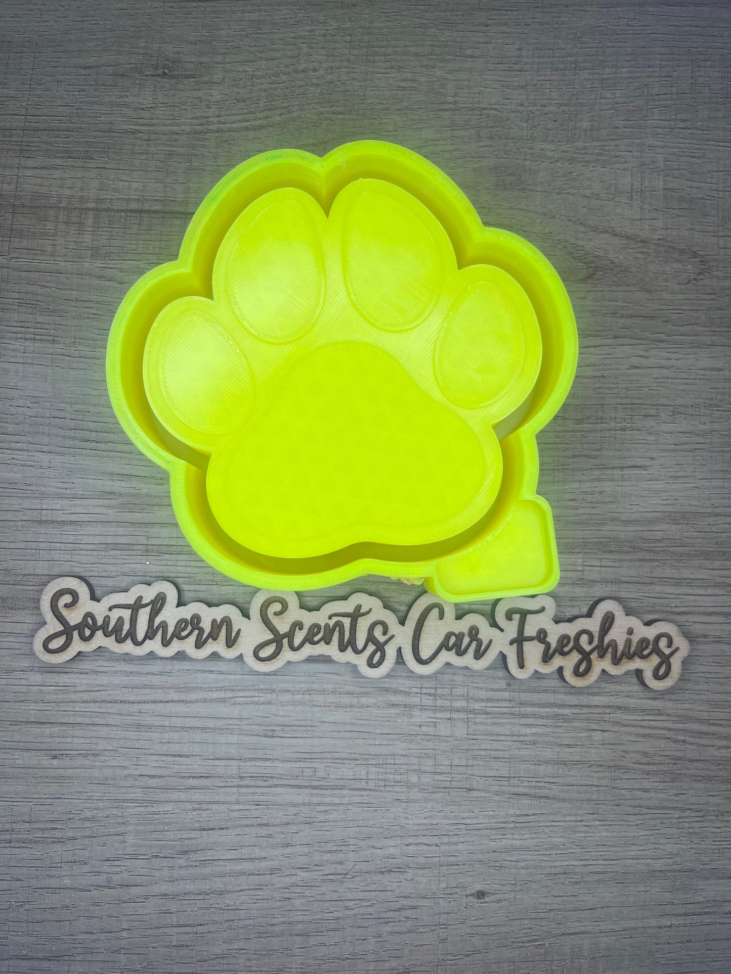 Paw print silicone mold