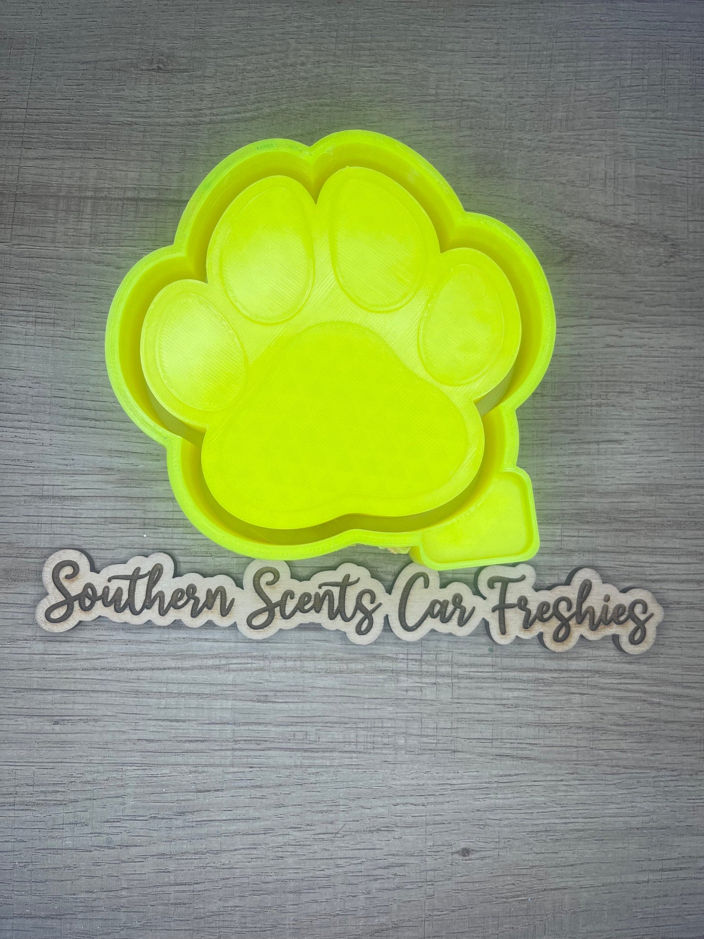 Paw print silicone mold