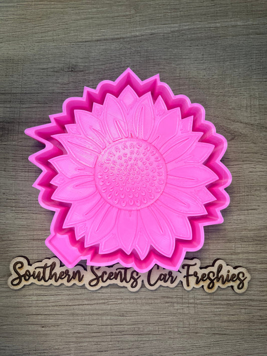 Sunflower silicone mold for freshies