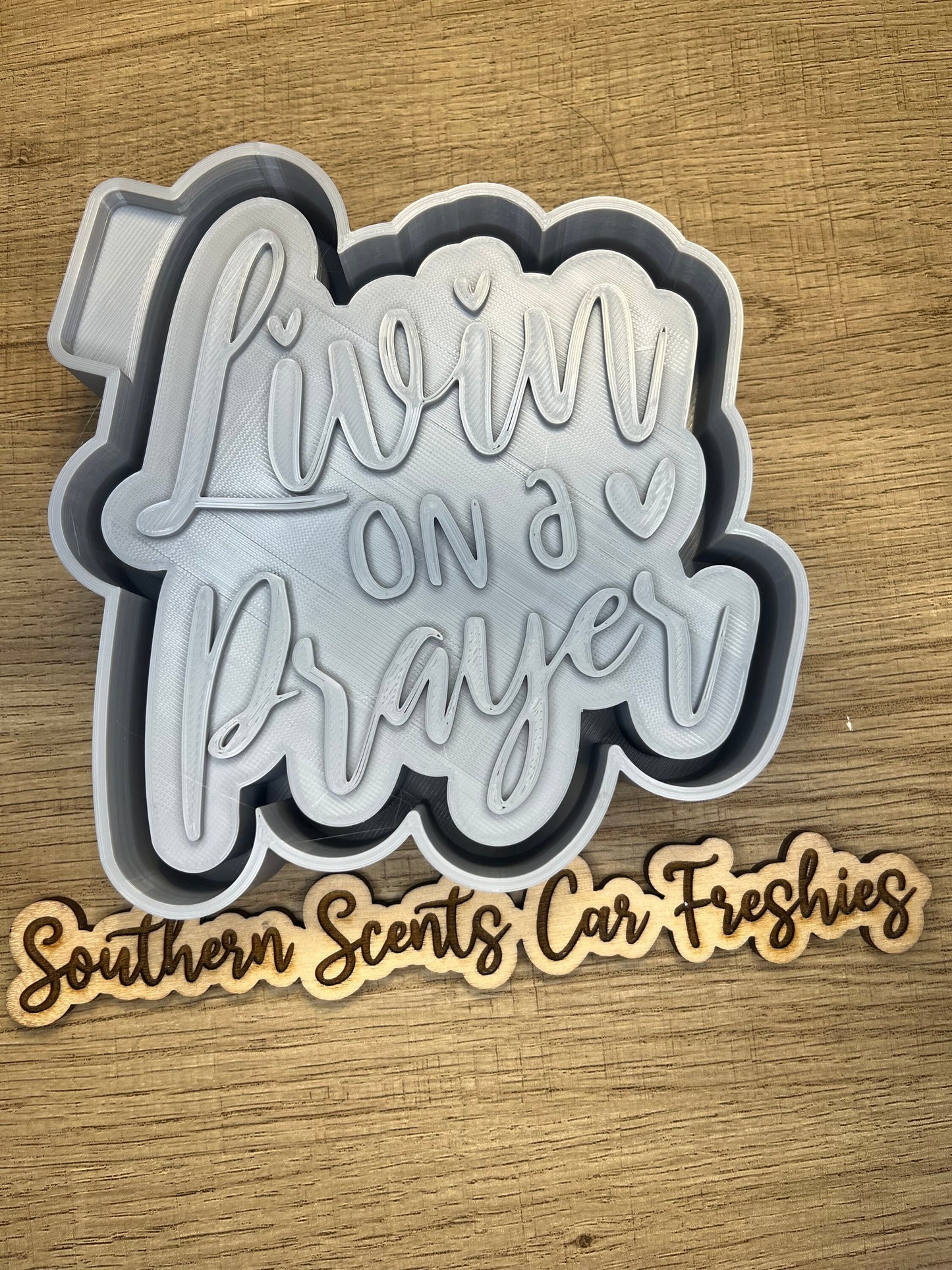 Livin on a prayer silicone mold for freshies