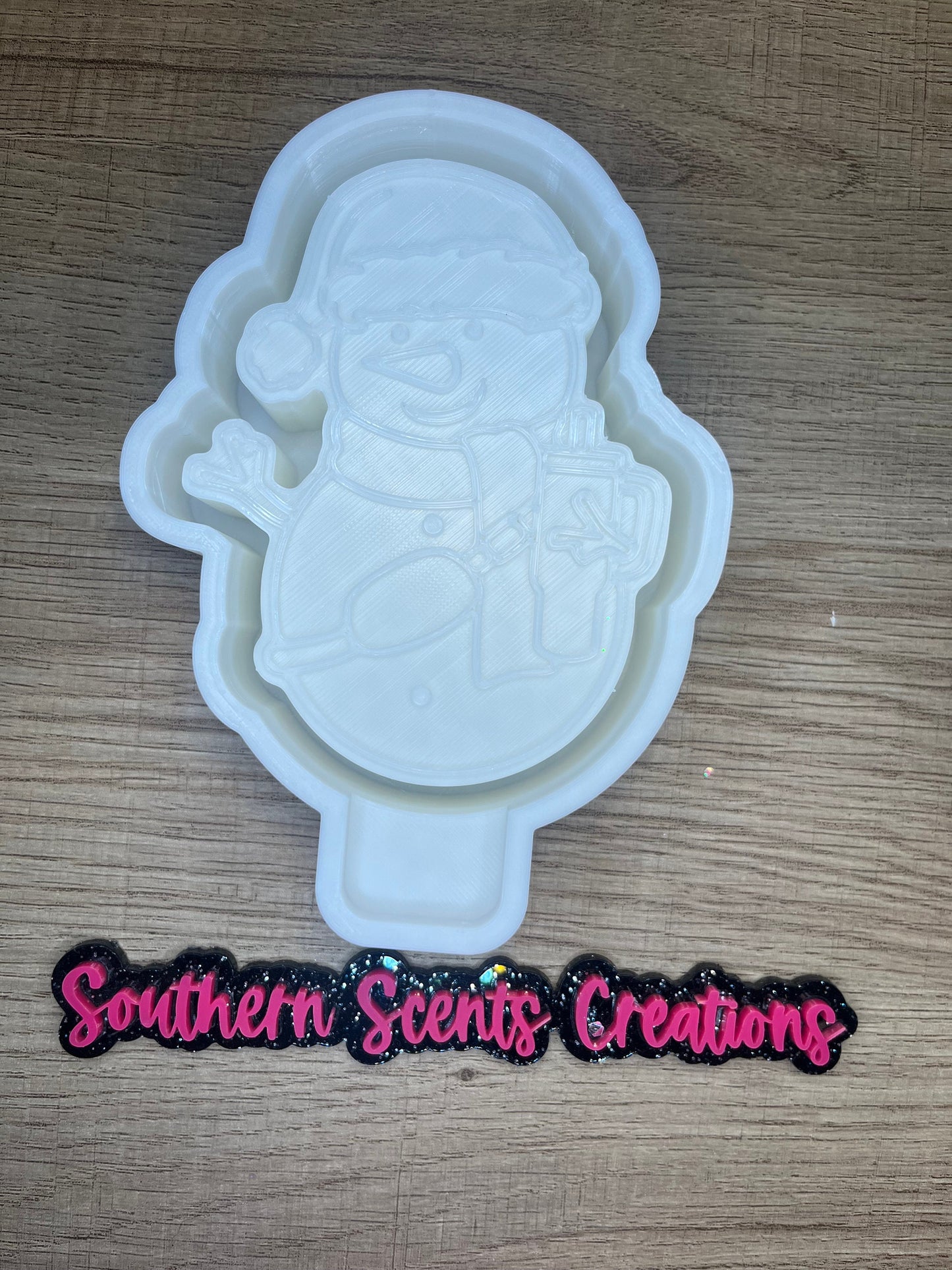 Boujee snowman silicone mold for freshies