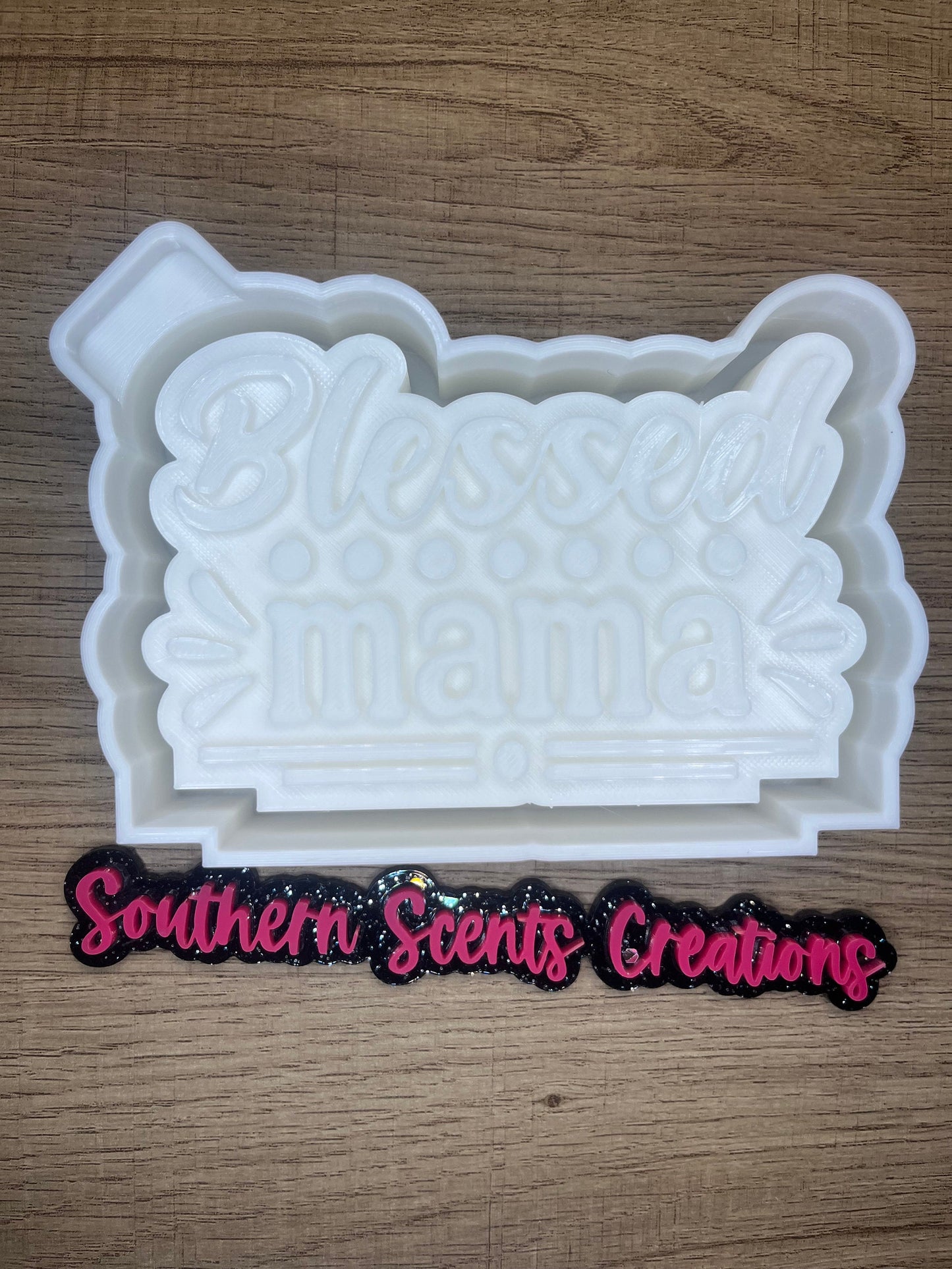 Blessed mama silicone mold for freshies