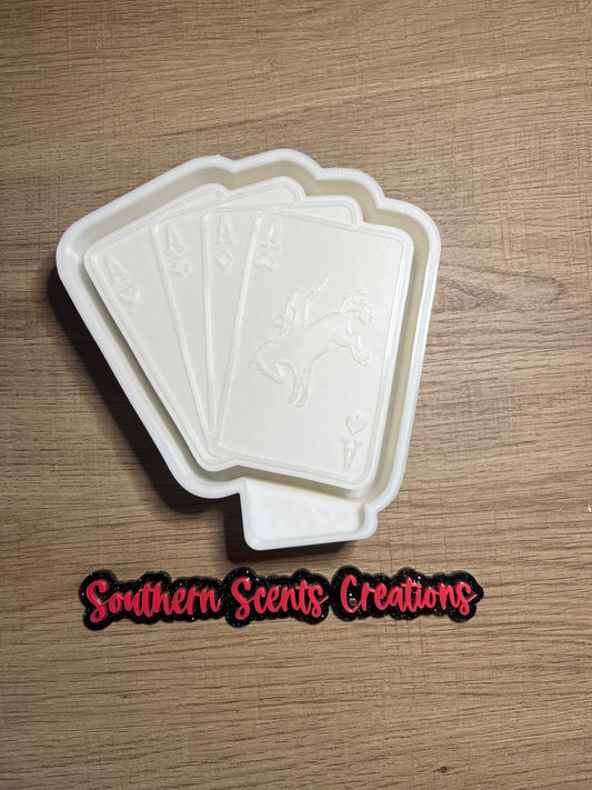 Cards silicone mold for freshies