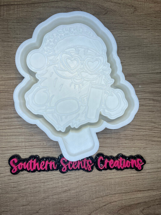 Boujee Santa silicone mold for freshies