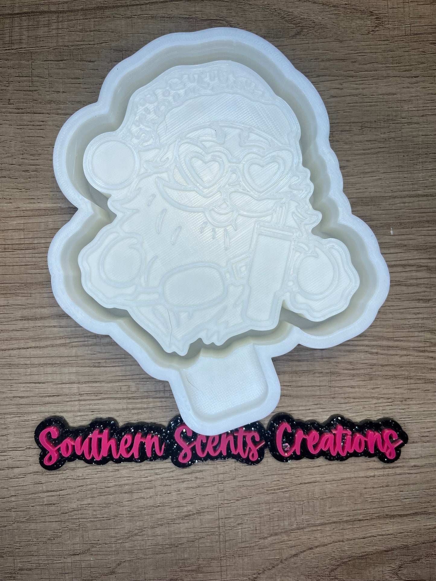 Boujee Santa silicone mold for freshies