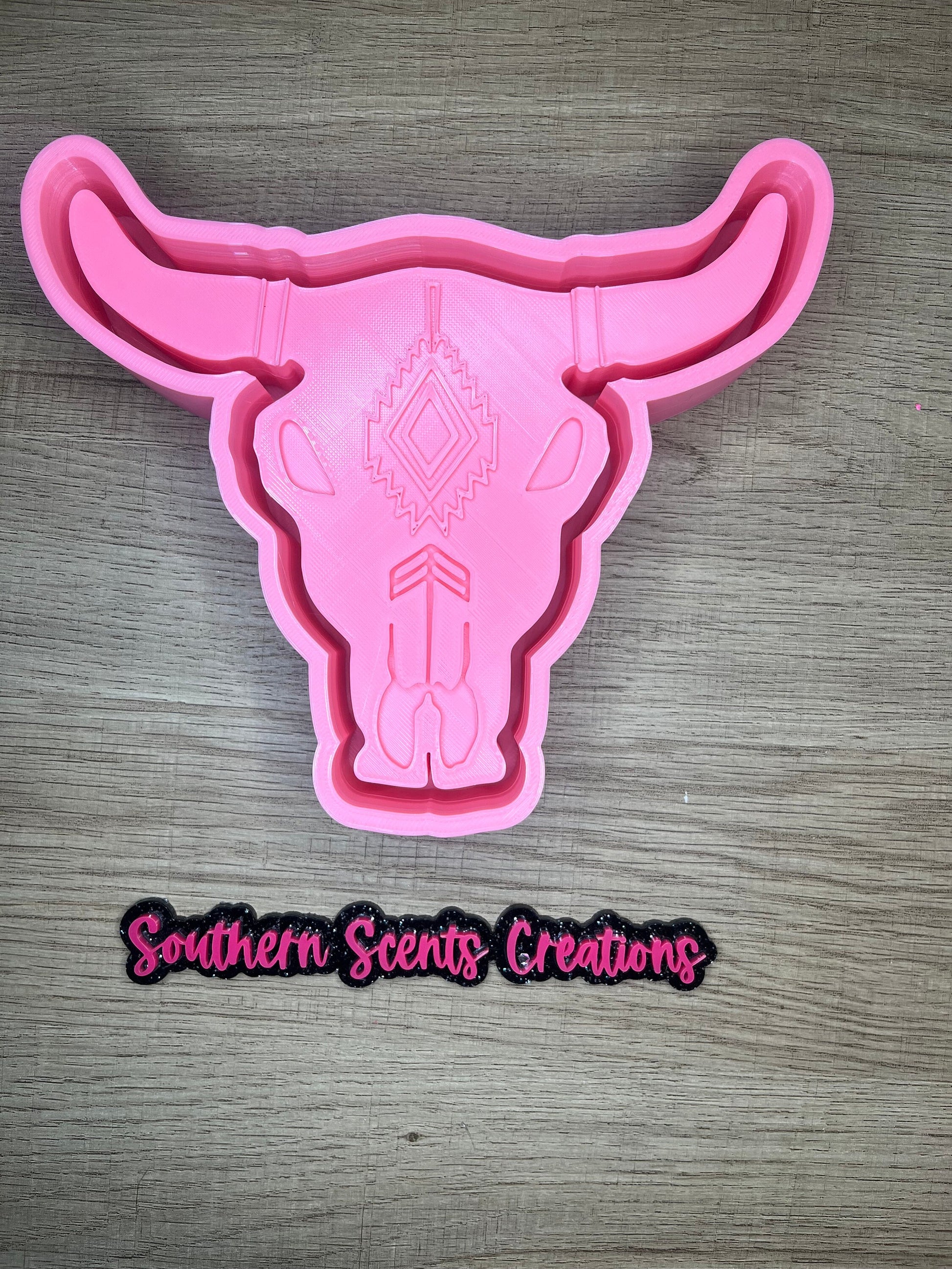 Bull skull silicone mold