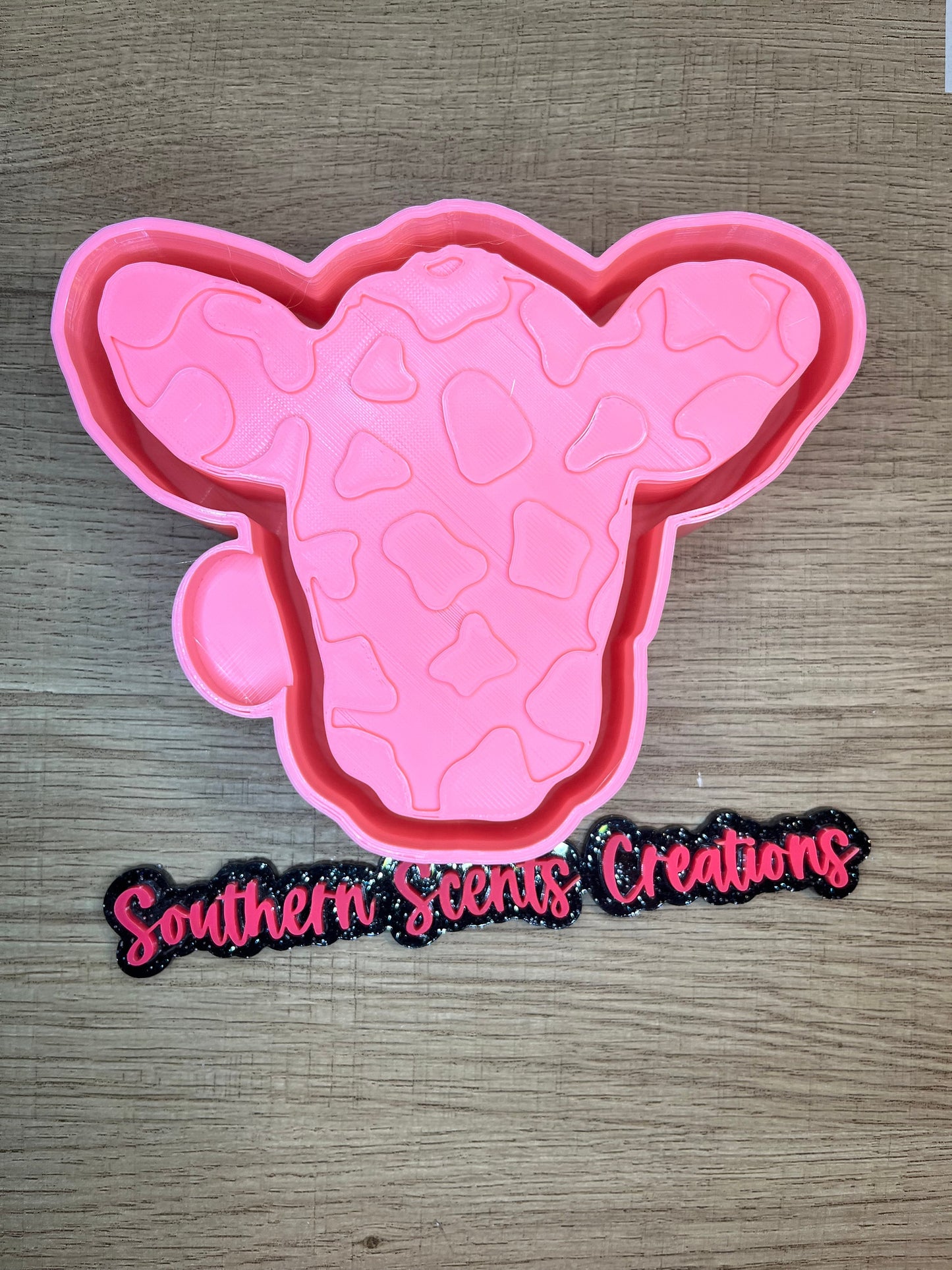 Cowprint cow silicone mold for freshies